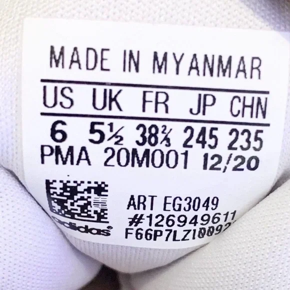 adidas Lite Racer CLN EG3049 Gray Pink Lace Up Running Shoes Size US 7.5 - Picture 10 of 12